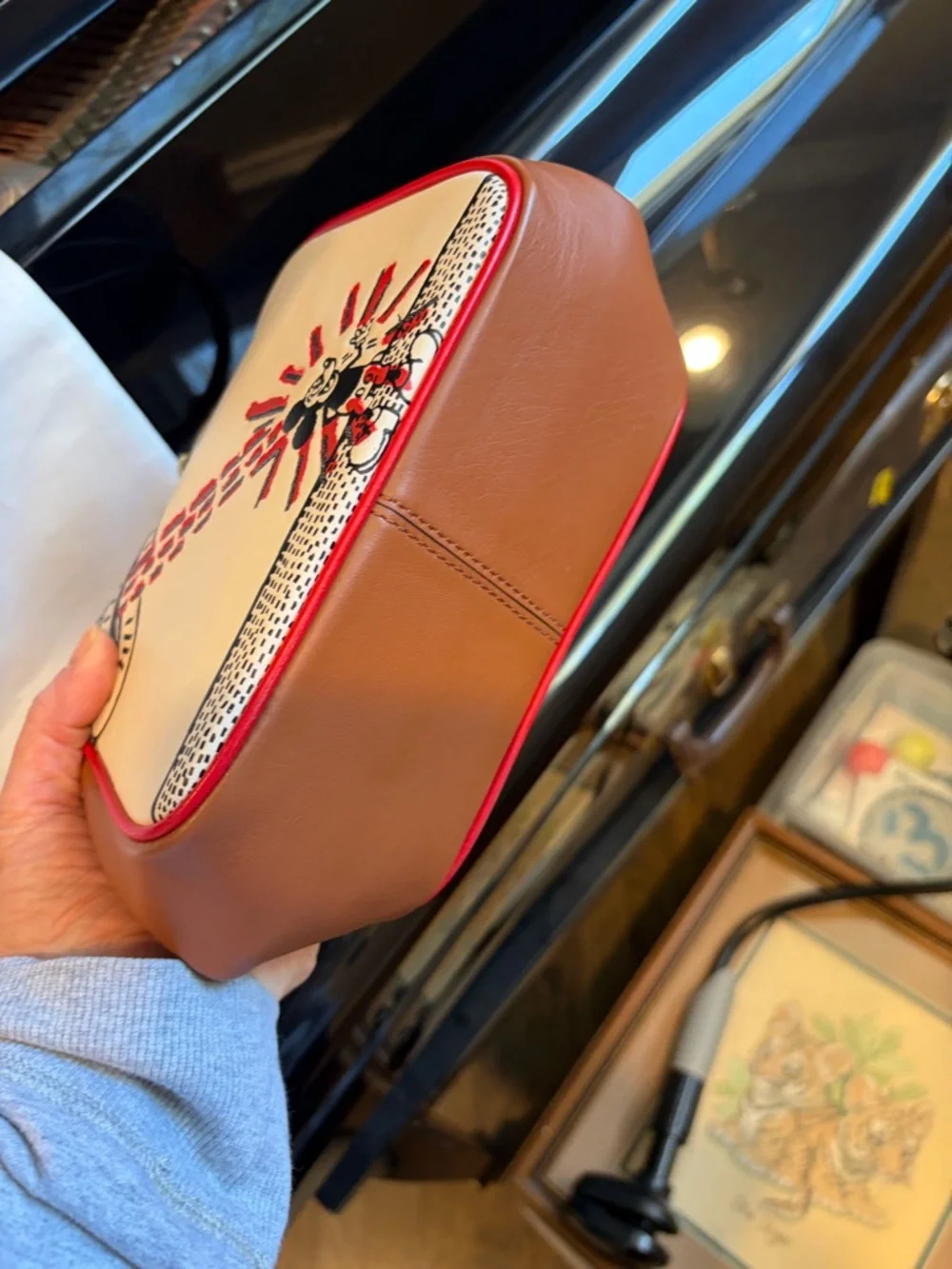 Exclusive Coach Disney Mickey Mouse X Keith Haring Kisslock Bag style # 4790 - Picture 8 of 10